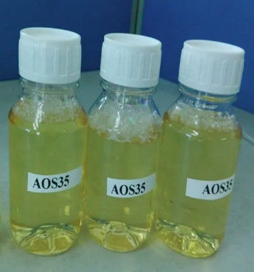 Sulfonato de olefina de sódio C14-16 Surfactantes aniônicos CAS68439-57-6 Liquido transparente incolor a amarelado