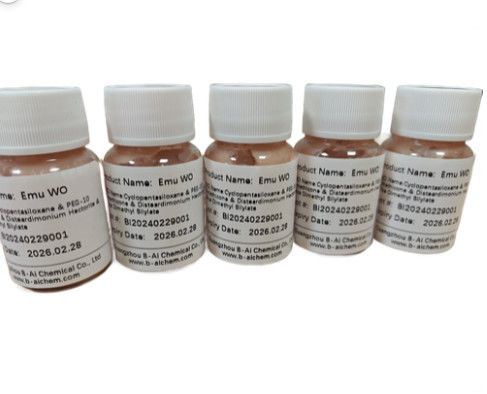 Cyclopentasiloxane &amp; PEG-10 Dimethicone &amp; Disteardimonium Hectorite &amp; Silica Dimethyl Silylate Para Cosméticos de Cor